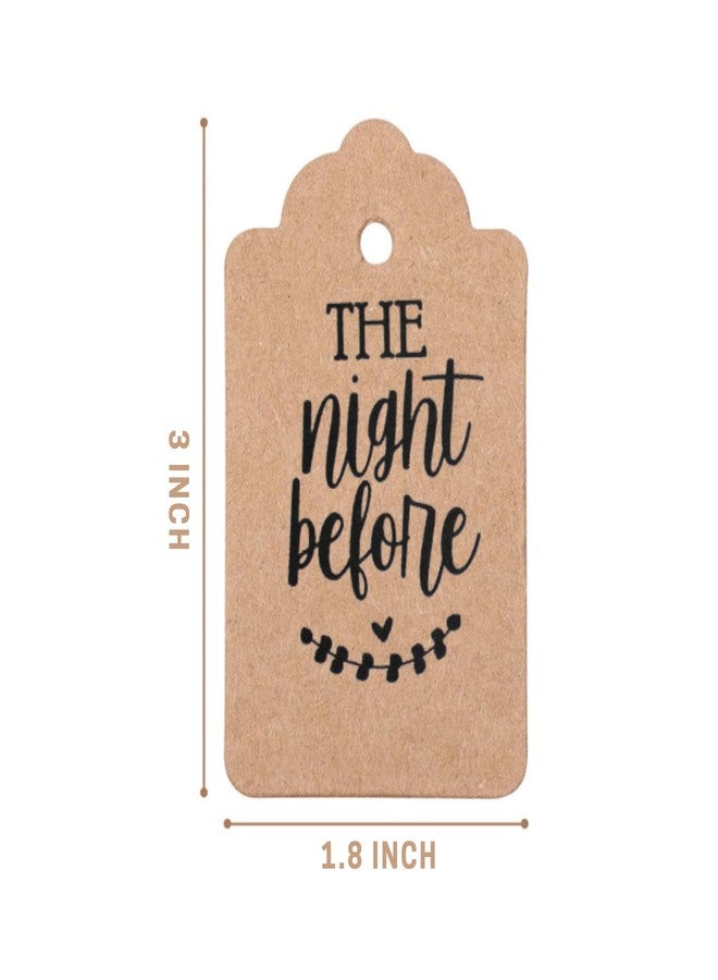 Geloar The Night Before Rehearsal Dinner Wedding Tags, 30 Pack The Night Before Wedding Favor and Silverware Tags in Bulk for Bachelor Bachelorette Rehearsal Dinner (The Night Before) - Image 2